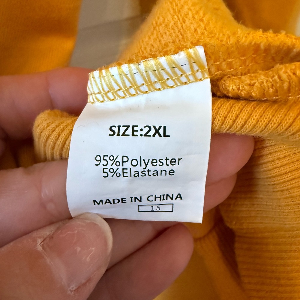 Women's Warm Yellow Hoodie - Picture 4 of 4